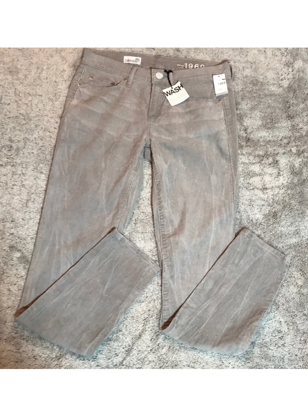 🌹Gap Always Skinny Gray Corduroy Jeans 26r